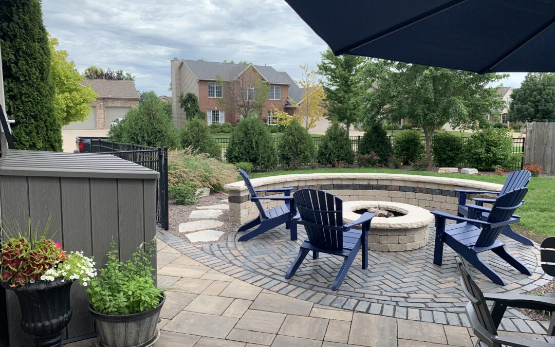 Backyard Retreat with TV Accent Wall