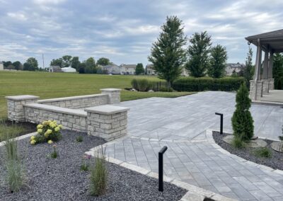 New XL Slab Patio & Natural Stone Walls